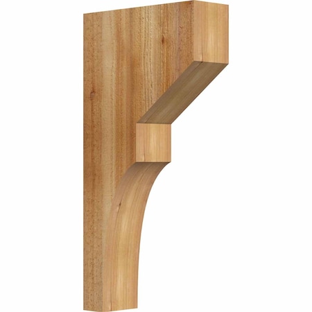 Ekena Millwork Monterey Rough Sawn Corbel, Western Red Cedar, 4"W x 12"D x 24"H COR04X12X24MON00RWR